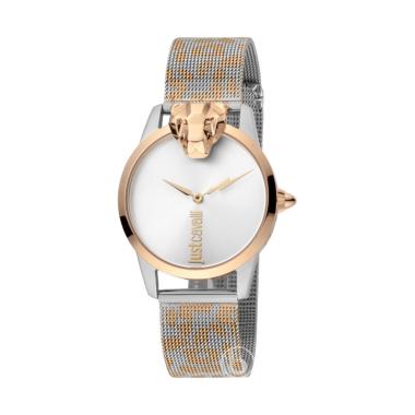 Just Cavalli JC1L0315 JC Mini Leopard Bracelet Jam Tangan Wanita [Original] Silver Rose gold