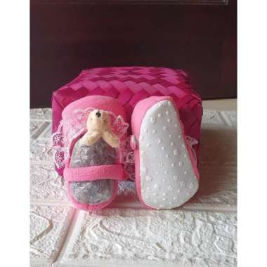 Prewalker Anak Baby Sepatu bayi Perempuan Laki-laki Kain Antislip Pink Kangaroo