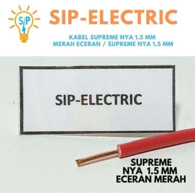 KABEL SUPREME NYA 1.5 MM MERAH ECERAN / SUPREME NYA 1,5 MM