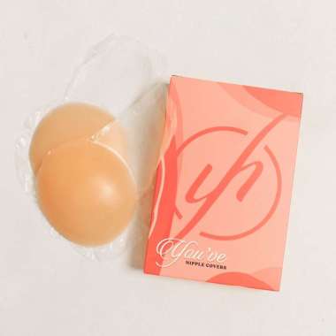 You’ve BH Tempel Nipple Cover Silicone Pad Silikon Bra Tempel Bentuk Kotak 033677 Brown