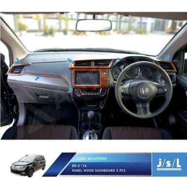 JSL Panel Kayu Wood Panel Dashboard BRV 5 Pcs Coklat