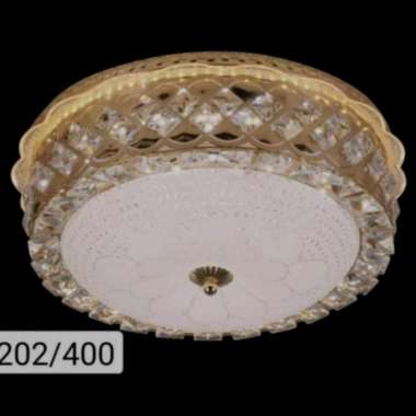 lampu hias plafon bulat 50 cm 4 warna cahaya