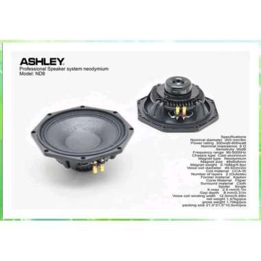 SPEAKER KOMPONEN ASHLEY ND8 8 INCH ORIGINAL ASHLEY