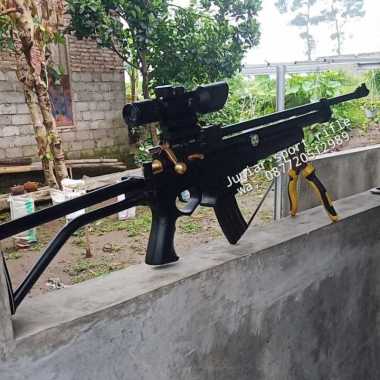 PCP AK 47 lipat, + teleskope m9 scope rifel + laser