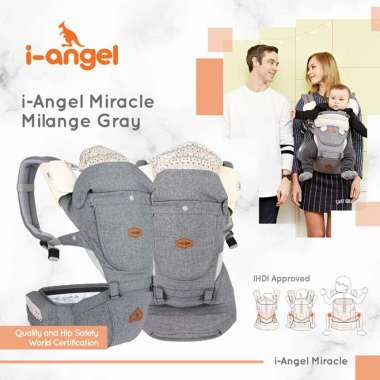 i-Angel Gendongan Bayi : i-Angel Miracle - Gendongan anak milange gray