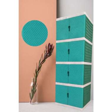 LEMARI PLASTIK 4 SUSUN CONTAINER MINI-ARTHA BAJU CELANA BOX