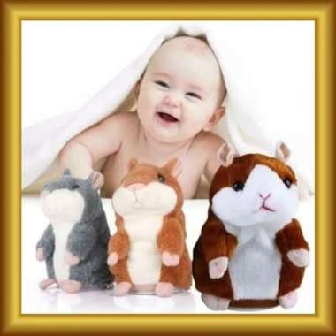 Boneka Talking Hamster Bisa Bicara Boneka Hamster Multicolor