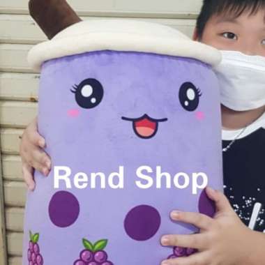 boneka boba bubble milk tea brown sugar ukuran Jumbo