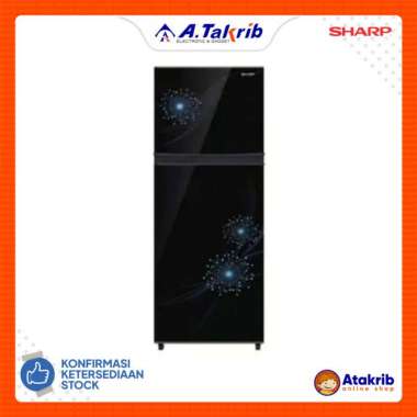SHARP KULKAS 2 PINTU SJ-317MG-DB Kapasitas 256 Liter