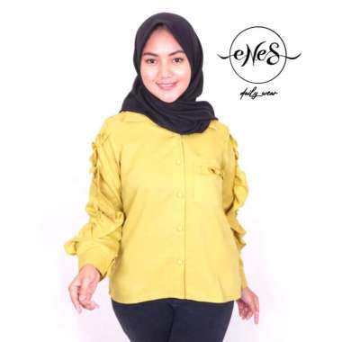 Rizkya Batik Blouse Eritha Kekinian Atasan Wanita Pakaian Wanita Fashion Wanita Baju Cantiknya XL Li