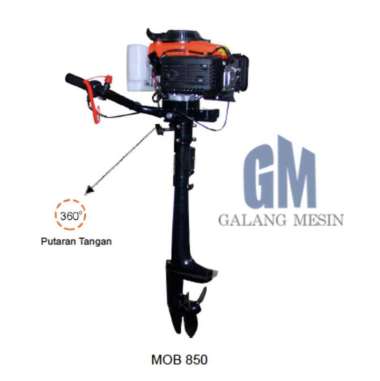 Matsumoto Mesin Tempel Perahu 5pk MOB-850 G Marine Outboard Motor Speedboat MOB850G