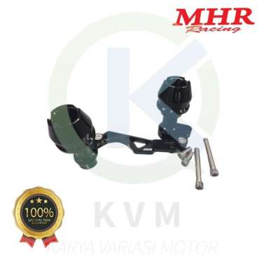 Slider Pelindung Jalu Knalpot Universal MHR Racing CNC Quality Full Black New