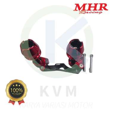 Slider Pelindung Jalu Knalpot Universal MHR Racing CNC Quality Red Black New