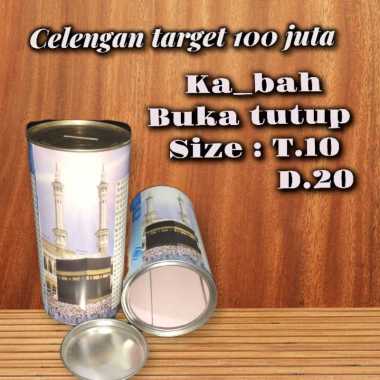 CELENGAN TARGET JUMBO 100 JUTA KA'BAH BUKA TUTUP 10 X 20 CM