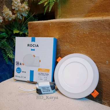 led panel 2 warna ( Putih + Biru ) 6 w Rocia