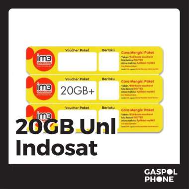 Voucher Data Indosat Freedom U 20GB Unlimited