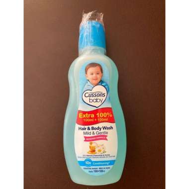 Cussons Baby Hair&body wash mild biru 200ml