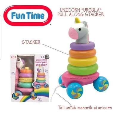 FUNTIME UNICORN "URSULA" PULL ALONG STACKER
