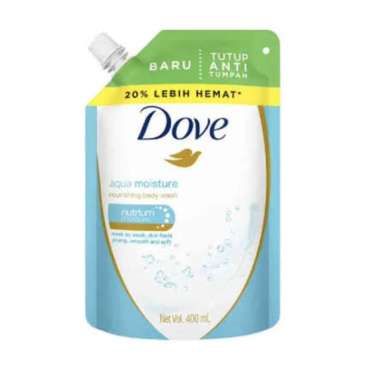 Promo Harga Dove Body Wash Aqua Moisture 400 ml - Blibli