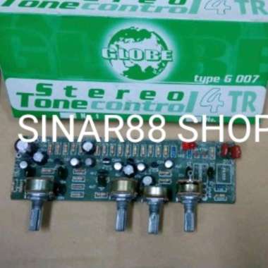 KIT TONE TUNE CONTROL KONTROL 4TR 4 TR STEREO TRANSISTOR 4POTENSIO 4 POTENSIO G-007 G 007