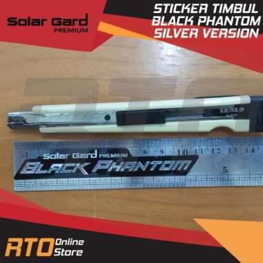 Sticker Solar Gard Black Phantom Silver Original - - Multicolor -