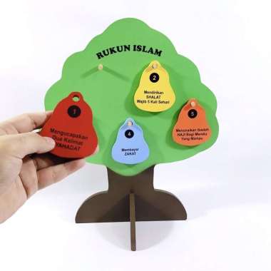 Omocha - Pohon Rukun Islam Mainan Kayu Alat Peraga Agama