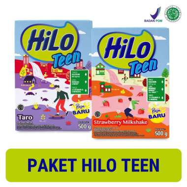 Promo Harga Hilo Teen Strawberry Milkshake 500 gr - Blibli