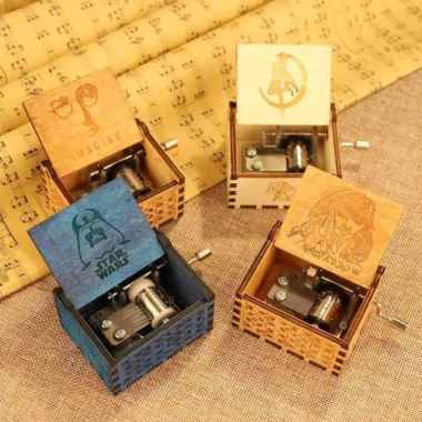 Kotak Musik Imagine Wooden Music Box Kado Unik