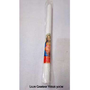 Lilin Baptis Gambar Maria & Yesus 30cm (1pcs) - Lilin Doa - Lilin Bapt 30cm Gambar : YESUS