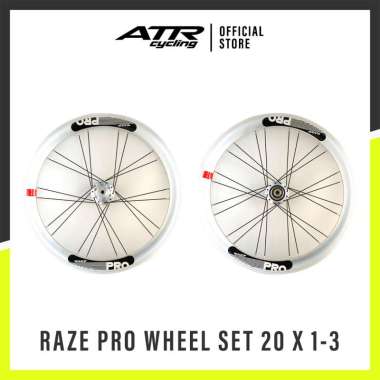 WHEELSET SEPEDA RAZE PRO 451 (20X1-3/8) - WHITE gold