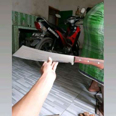 golok parang babat kayu pohon kelapa daging tulang baja tembus gagang fulltank