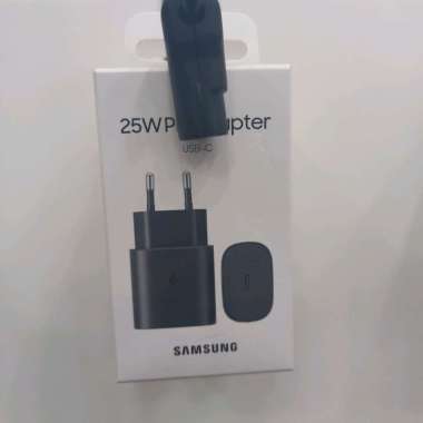 Original Samsung 25W PD Adapter USB C/ 25W Adapter Super Fast Charging (Adapter Only) Hitam