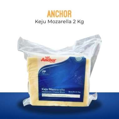 Anchor Mozzarella Cheese / Keju Mozzarella Block - 2 KG