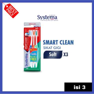 Systema sikat gigi smart clean soft isi 3 pcs