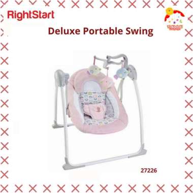 Right Start Deluxe Portable Swing Blossom Pink