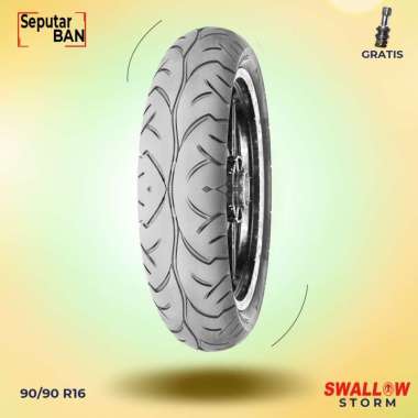 Ban Motor SKYWAVE, HAYATE, NOUVO - SWALLOW STORM 90/90-16 Tubeless