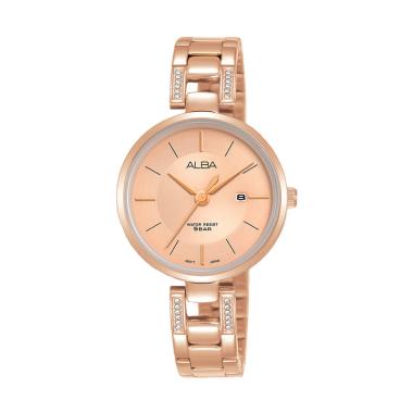 Alba AH7T08X1 Casual Analog Jam Tangan Wanita [Original] Pink Rosegold