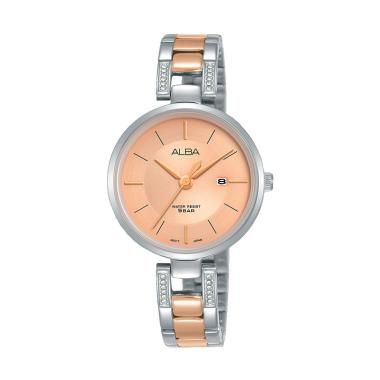 Alba AH7T08X1 Casual Analog Jam Tangan Wanita [Original] Silver Rose Gold