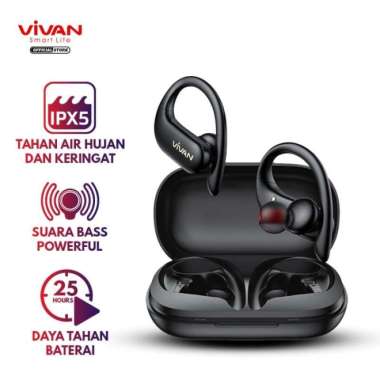 VIVAN SPORT X HEADSET TWS BLUETOOTH 5.0 WATERPROOF IPX5