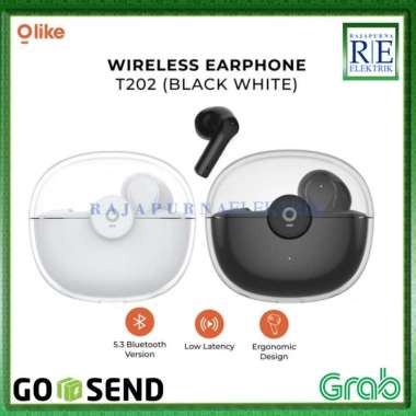 OLIKE TWS WIRELESS EARPHONE BLUETOOTH JELLY PODS T202 ORIGINAL Putih