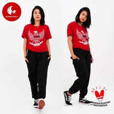 Okechuku NICE Celana Baggy Pants Celana Training Wanita Celana Jogger Hitam