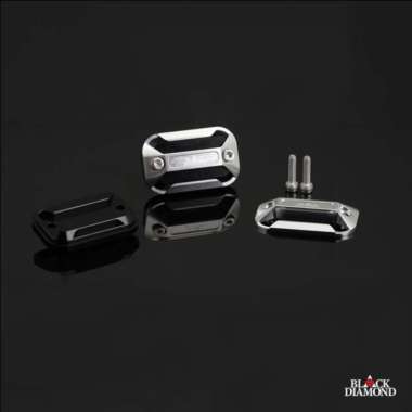 Cover Minyak Rem CNC Black Diamond All New Nmax & Old Nmax Silver