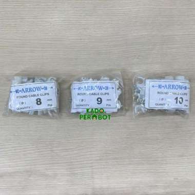 Paku Kabel - Paku Kabel Beton - Klem Kabel - Kabel Clip - Klem Paku 8mm