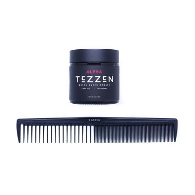 Tezzen Alpha + Tezzen Styling Comb Pomade