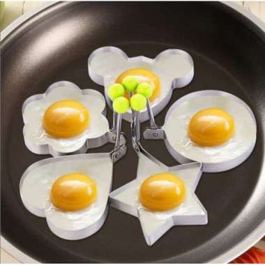 Alat cetakan telur goreng caplok alat cetak kue telur stainles stell Bulat