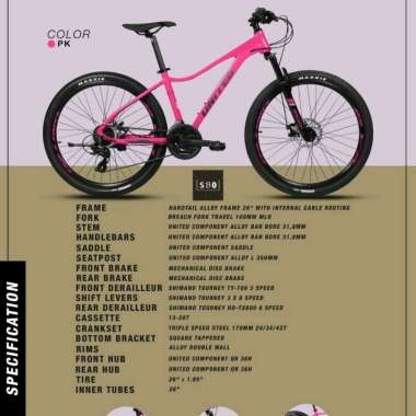Sepeda MTB 26 Inch United Venus 1.0 Terbaru