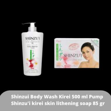 Paket Sabun Cair Shinzui 500ml Pump +Sabun Batang Shinzui 90 gr