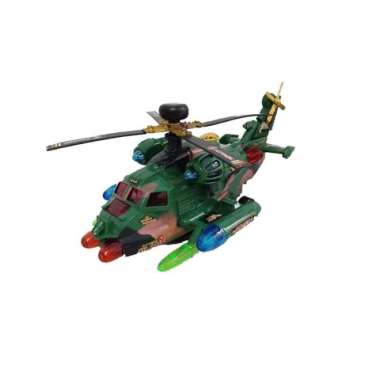 Mainan Anak Helikopter Perang Apache 100 % ORIGINAL Multicolor