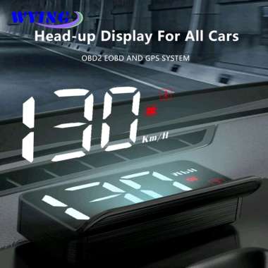 WYING Display HUD Mobil OBD2 Speedometer Head-Up Digital Projector - M3 - Black