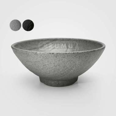 PRUMU Melamine Stone Mangkok 7 inch - Mangkok Mie Ayam - Mangkok Cafe - Mangkok Restoran Golden Drag